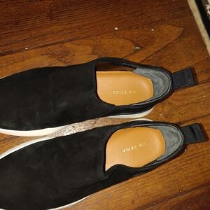 Via Spiga Women Black Slip-On Shoes